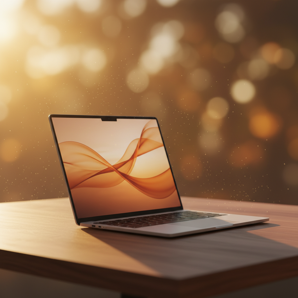 Laptops on a wooden desk
