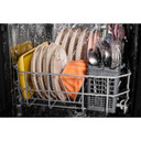 Whirlpool® 18" Stainless Steel Dishwasher with Half Load Cycle and Triple Spray Arms - 48 dBA WDFS5118SS