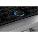 KitchenAid® 48-inch 6-Burner Gas Commercial-Style Rangetop with Griddle KCGK948TSS