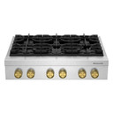 KitchenAid® 36-inch 6-Burner Gas Commercial-Style Rangetop KCGK936TSS