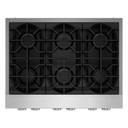 KitchenAid® 36-inch 6-Burner Gas Commercial-Style Rangetop KCGK936TSS