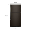 Whirlpool® 33-inch Wide Top Freezer Refrigerator - 21 cu. ft. WRT541SZHV