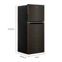 Whirlpool® 24-inch Wide Small Space Top-Freezer Refrigerator - 11.6 cu. ft. WRT312CZJV