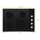 Whirlpool® 30-inch Electric Ceramic Glass Cooktop with Dual Radiant Element WCE55US0HS Whirlpool® 30-inch Electric Ceramic Glass Cooktop with Dual Radiant Element WCE55US0HS