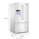 Maytag® 36- Inch Wide French Door Refrigerator with PowerCold® Feature - 25 Cu. Ft. MFI2570FEW Maytag® 36- Inch Wide French Door Refrigerator with PowerCold® Feature - 25 Cu. Ft. MFI2570FEW