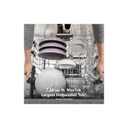 Kitchenaid® 44 dBA Dishwasher with 360° Max Jets™ Third Rack and LED Interior Lighting KDPM804KBS