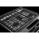 Kitchenaid® 30-Inch 5 Burner Front Control Gas Convection Range with Baking Drawer KSGB900ESS