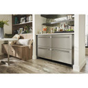 Kitchenaid® 24" Stainless Steel Undercounter Double-Drawer Refrigerator/Freezer KUDF204KSB