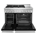 KitchenAid® 48'' Smart Commercial-Style Gas Range with Griddle KFGC558JBK