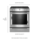 Kitchenaid® 30-Inch 5-Burner Gas Convection Front Control Range KSGG700ESS