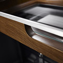 Kitchenaid® 23.8 cu. ft. 36" Counter-Depth French Door Platinum Interior Refrigerator with PrintShield™ Finish KRFC704FPS