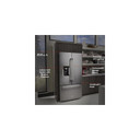 Kitchenaid® 23.8 cu. ft. 36" Counter-Depth French Door Platinum Interior Refrigerator with PrintShield™ Finish KRFC704FPS