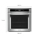 Kitchenaid® 24" Smart Single Wall Oven with True Convection YKOSC504PPS