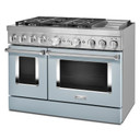 KitchenAid® 48'' Smart Commercial-Style Dual Fuel Range with Griddle KFDC558JMB