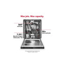 Kitchenaid® 44 dBA Dishwasher in PrintShield™ Finish with 360° Max Jets™ Third Rack KDTM604KBS