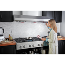 KitchenAid® 48'' 6-Burner Commercial-Style Gas Rangetop with Griddle KCGC558JSS