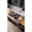 KitchenAid® 48'' 6-Burner Commercial-Style Gas Rangetop with Griddle KCGC558JSS