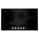 Kitchenaid® 36 Electric Cooktop with 5 Elements and Knob Controls KCES556HBL