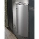 Kitchenaid® 24.2 Cu. Ft. 42" Width Built-In Stainless French Door Refrigerator with Platinum Interior Design KBFN502ESS Kitchenaid® 24.2 Cu. Ft. 42" Width Built-In Stainless French Door Refrigerator with Platinum Interior Design KBFN502ESS