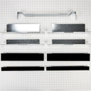 Built-In Oven/Microwave/Coffee Machine Side Trim Cover Kit, Black/Noir W11290015