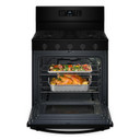 Whirlpool® 30-inch Gas Range with Air Fry and Air Baking, Self Cleaning, Rapid Preheat 5.0 CuFt Capacity WFGS5030RB