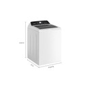 Whirlpool® 5.3 Cu. Ft. I.E.C. Top Load Impeller Washer with Built-in Faucet WTW5020SW