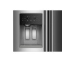 Kitchenaid® 20.8 Cu. Ft. Counter-Depth Side-by-Side Refrigerator with Exterior Ice and Water Dispenser in PrintShield™ Finish KRSC536RPS