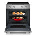 Kitchenaid® 5.3 Cu. Ft. Smart Slide-in Electric Range with Convection Cooking Modes YKSES330SPS