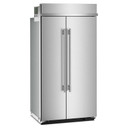 Kitchenaid® 25.5 Cu. Ft. 42" Built-In Side-by-Side Refrigerator with Platinum Interior KBSN742SPS