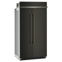 Kitchenaid® 25.5 Cu. Ft. 42" Built-In Side-by-Side Refrigerator with Platinum Interior KBSN742SBE Kitchenaid® 25.5 Cu. Ft. 42" Built-In Side-by-Side Refrigerator with Platinum Interior KBSN742SBE