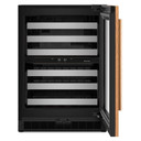 Kitchenaid® 24" Undercounter Wine Cellar with Full-Extension Wood-Front Racks KUWR324SPA