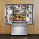 Kitchenaid® 31 cu. ft. French Door Refrigerator with Interior Water and Ice KRFF336SPS