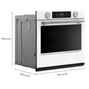 Kitchenaid® 30-inch Smart Electric Single Wall Oven with Assisted Cooking Modes - White KOES730SWH