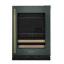 Kitchenaid® 24" Beverage Center with Glass Door and Wood-Front Racks KUBR524SJP