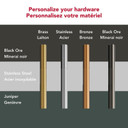 Brass Handle Hardware Accessory Kit for KitchenAid® 36" Built-In French Door Refrigerator W11777179