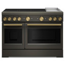 KitchenAid® 48-Inch 6-Element Induction Freestanding Commercial-Style Range with Griddle KFID948SBE
