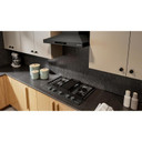 Kitchenaid® Gas-on-Metal Cooktop with an Integrated Wok Grate and CookShield™ Finish KCGK730SBE