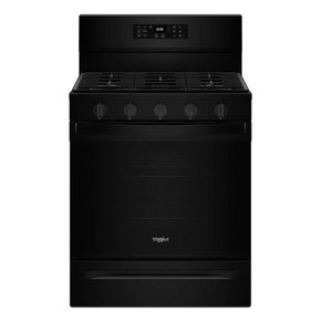 Whirlpool® 30-inch Gas Range with Air Fry and Air Baking, Self Cleaning, Rapid Preheat 5.0 CuFt Capacity WFGS5030RB