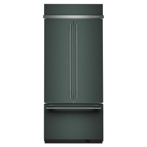 Kitchenaid® 20.8 Cu. Ft. 36" Built-In French Door Bottom Mount Refrigerator with Platinum Interior KBFN536SJP Kitchenaid® 20.8 Cu. Ft. 36" Built-In French Door Bottom Mount Refrigerator with Platinum Interior KBFN536SJP