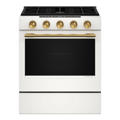 Kitchenaid® 5.0 Cu. Ft. Smart Slide-in Gas Range with Convection Cooking Modes and 2-in-1 Burner KSGS530SPL