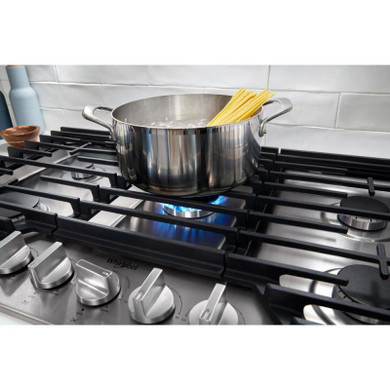 Whirlpool® 30-inch Gas Cooktop with Fifth Burner WCGK7030PS