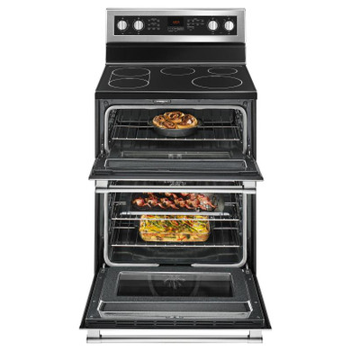 Maytag® 30-Inch Wide Double Oven Electric Range With True Convection - 6.7 Cu. Ft. YMET8800FZ