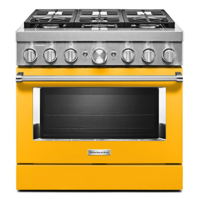 KitchenAid® 36'' Smart Commercial-Style Dual Fuel Range with 6 Burners KFDC506JYP