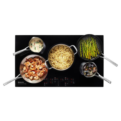 Kitchenaid® 36-Inch 5-Element Sensor Induction Cooktop KCIG556JBL