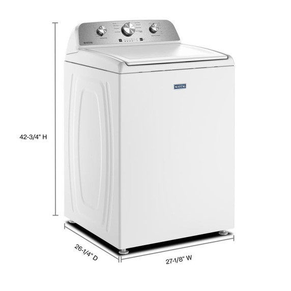 Maytag® 4.6 CU. FT IEC Top Load Washer with Extra Power Cycle MTW3805TW