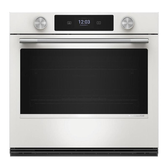 Kitchenaid® 30-inch Smart Electric Single Wall Oven with Assisted Cooking Modes KOES730SPL