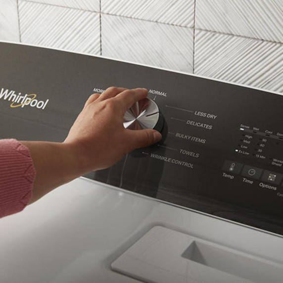 Whirlpool® 7.0 Cu. Ft. Top Load Gas Moisture Sensing Dryer WGD5010LW
