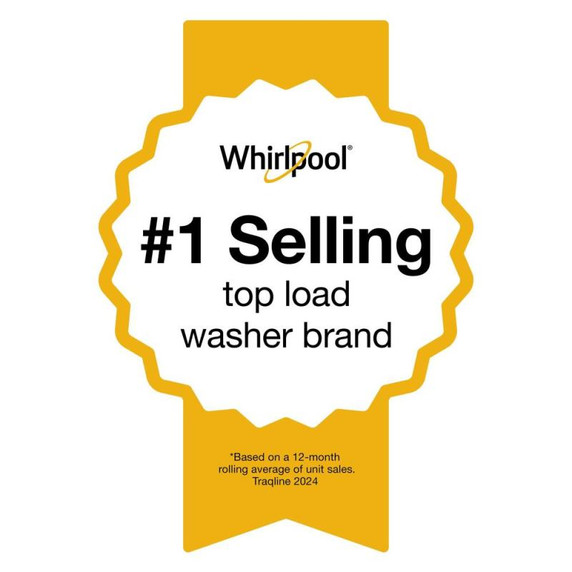 6.0-6.1 Cu. Ft. Whirlpool® Top Load Washer with Removable Agitator WTW6157PW