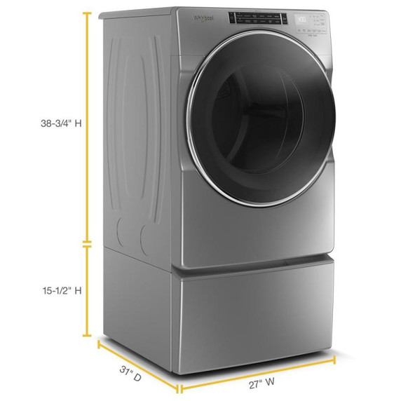 Whirlpool® 7.4 cu. ft. Front Load Electric Dryer with Steam Cycles YWED8620HC
