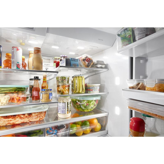 Whirlpool® 36-inch Wide 4 Door Refrigerator with Prep and Store Bins - 26 Cu. Ft. WRMF7736PV Whirlpool® 36-inch Wide 4 Door Refrigerator with Prep and Store Bins - 26 Cu. Ft. WRMF7736PV